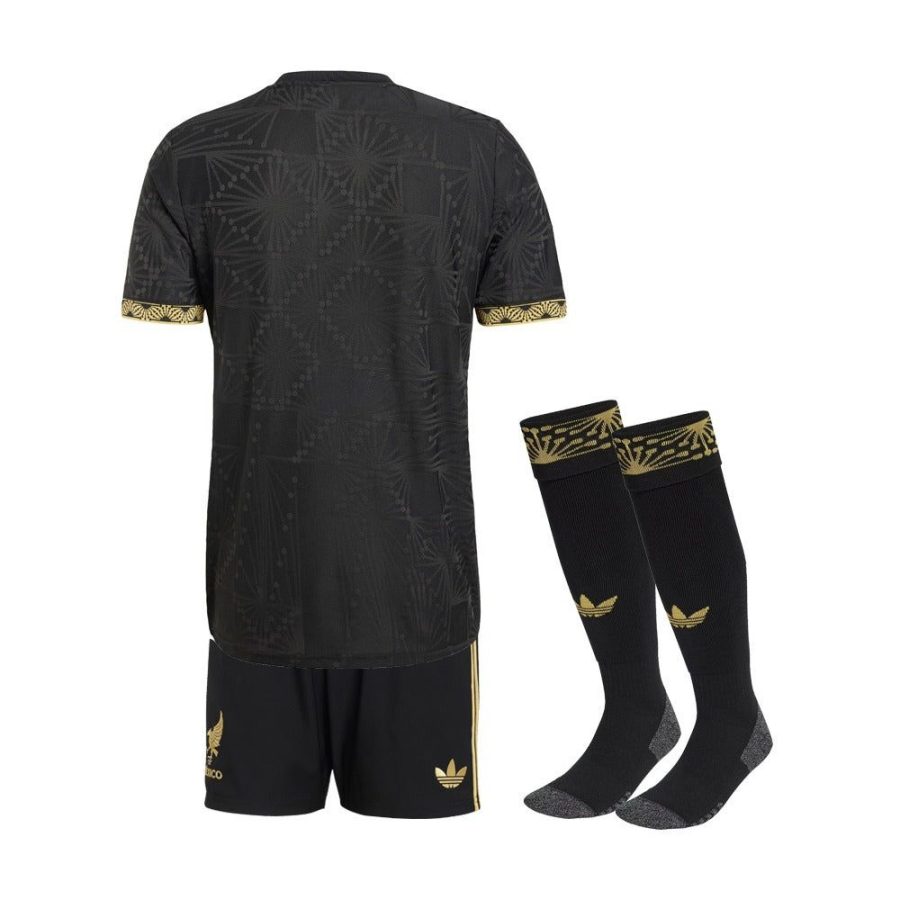 Equipamento criança México Gold Cup 2025 camisola principal e calção