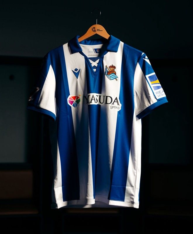 Equipamento oficial Real Sociedad principal jersey futebol