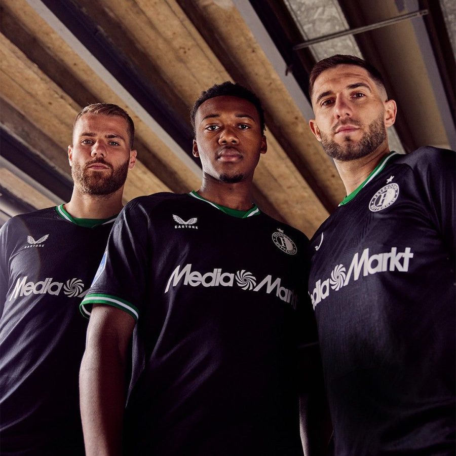 tunique-de-football-feyenoord-rotterdam-kit-exterieur-2024-2025 Túnica de futebol Feyenoord Roterdão kit alternativa 2024 2025
