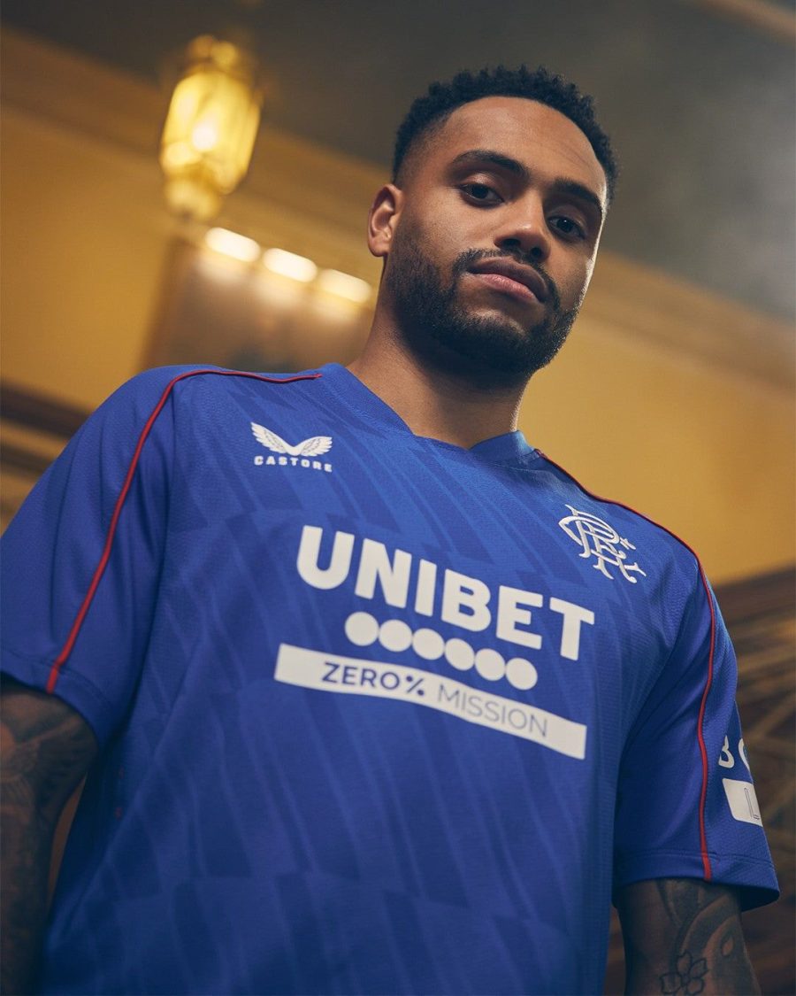 tunique-de-football-rangers-fc-tenue-officielle-a-domicile-2024-2025 Túnica de futebol Rangers FC equipamento oficial principal 2024 2025