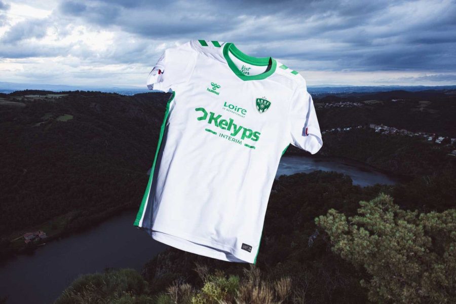 tunique-de-football-saint-etienne-exterieur-coupe-homme-collection-2024-2025 túnica de futebol Saint Étienne alternativa corte homem coleção 2024 2025