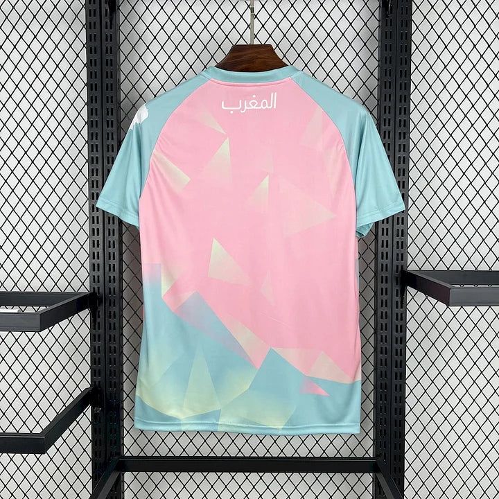 tunique-officielle-equipe-du-maroc-rouge-et-verte-collection-2025 Túnica oficial equipa do Marrocos vermelha e verde coleção 2025