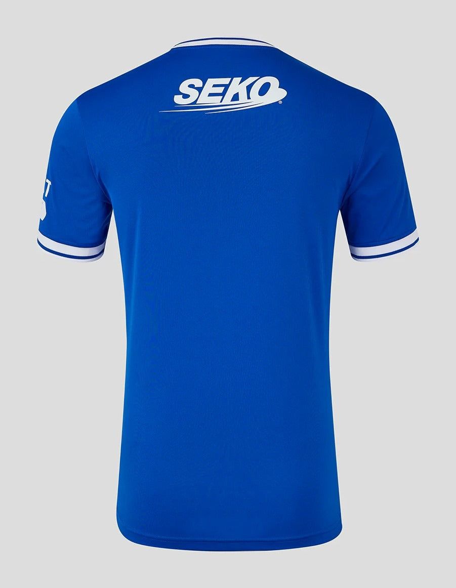 Túnica oficial Rangers FC aniversário com emblema do clube 2024 2025