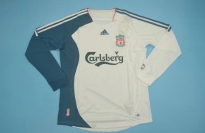 Camisola Liverpool 2006/07 Alternativa Mangas Compridas
