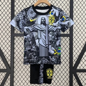 Camisola Brasil Criança 24/25 Preto Especial