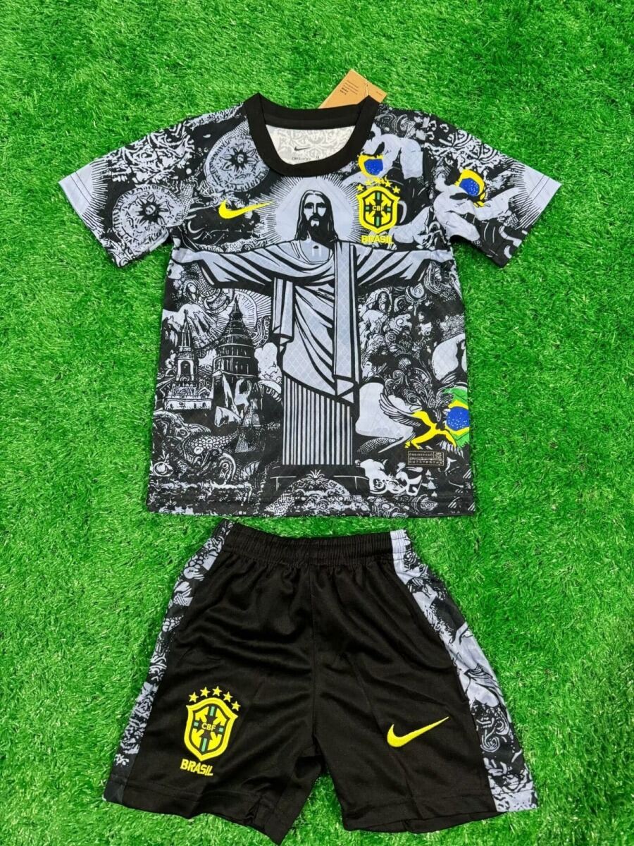 Camisola Brasil Criança 24/25 Preto Especial