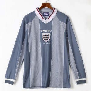 134893adaec501e2be45d43bfe878b6a.jpg Camisola Inglaterra Alternativa 1996 Retro Mangas Compridas