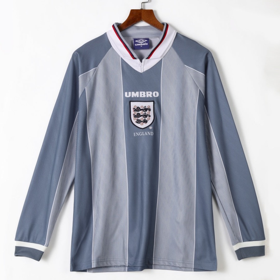 Camisola Inglaterra Alternativa 1996 Retro Mangas Compridas