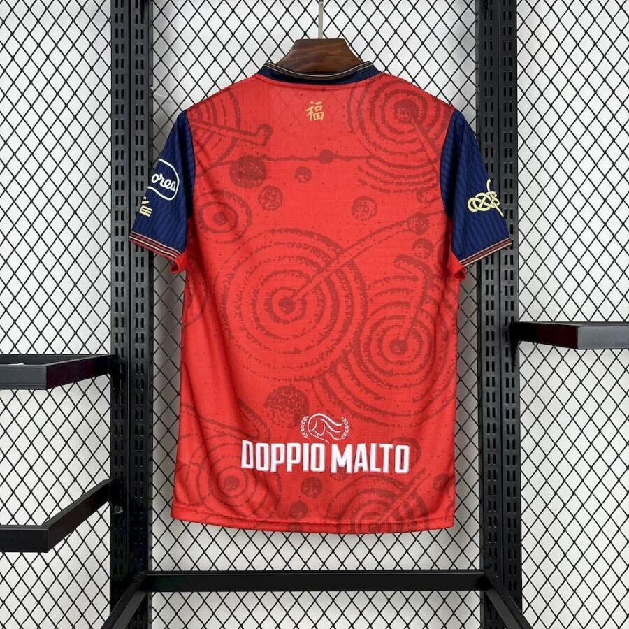 Camisola Cagliari 2025-26 Homem Criança Futebol