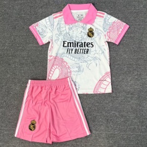 Camisola Real Madrid 25/26 Criança Rosa Premium