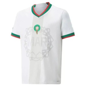 Camisola Marrocos Alternativa 2022 Mundial Branco