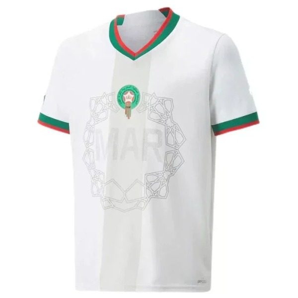 Camisola Marrocos Alternativa 2022 Mundial Branca