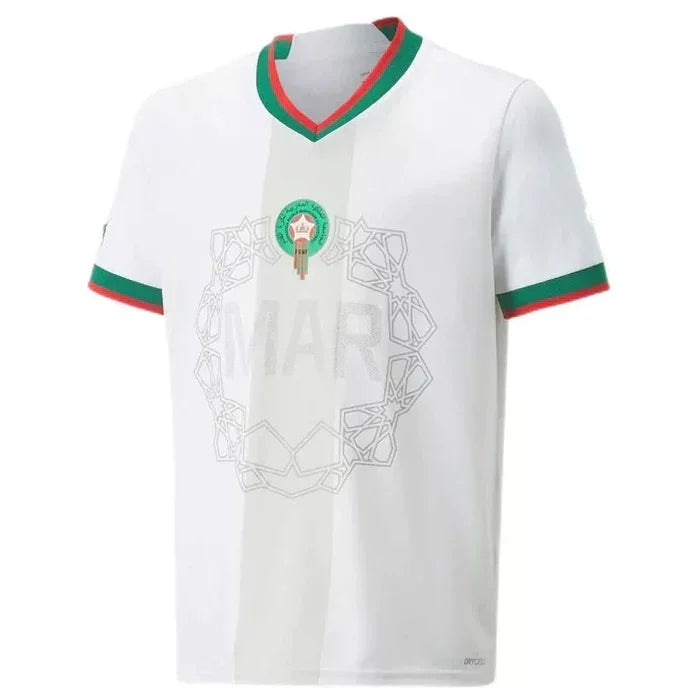 Camisola Marrocos Alternativa 2022 Mundial Branco