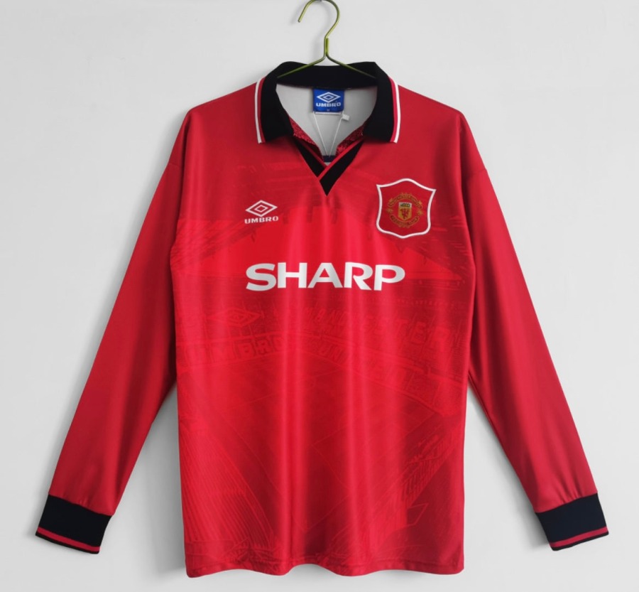 Camisola Manchester United 1994/95 Principal Mangas Compridas