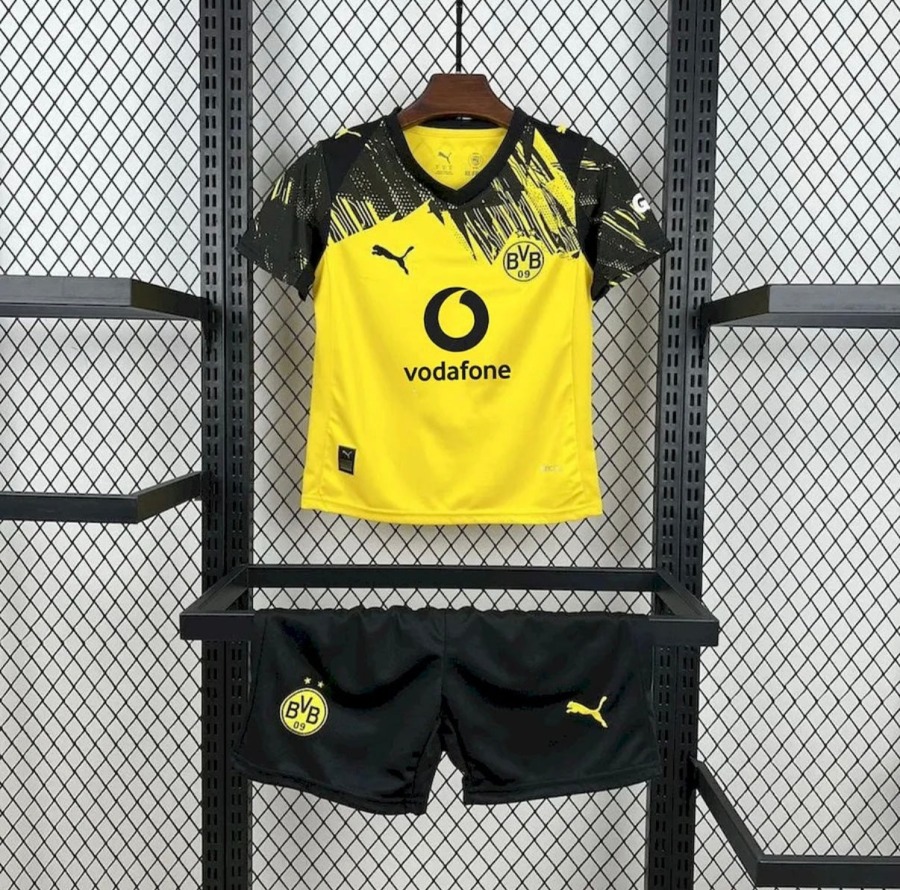 Camisola BVB Dortmund Principal 2025/26 Criança