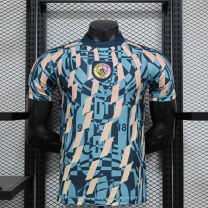 Camisola Manchester City Azul Retro 2024-25