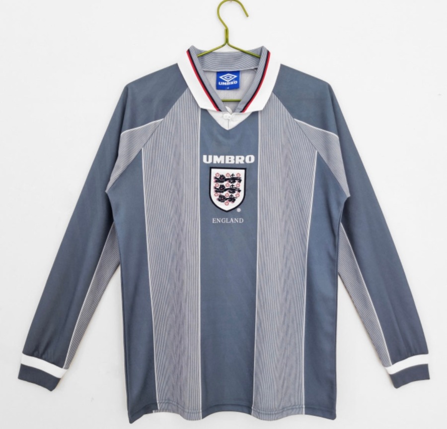 Camisola Inglaterra 1996 Alternativa Mangas Compridas