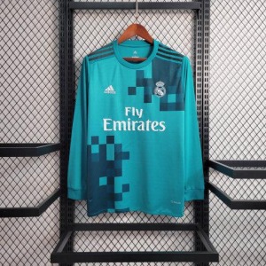 Camisola Real Madrid 2017-2018 Mangas Compridas Retro