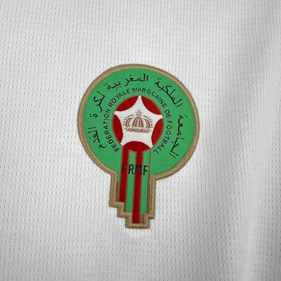 Camisola Marrocos Alternativa Branca CAN 2025-26