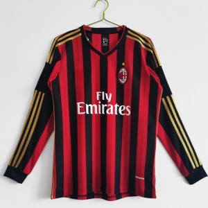 Camisola AC Milan Principal 2013-2014 Mangas Compridas Retro