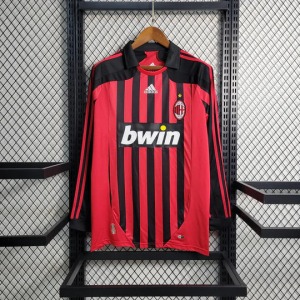 Camisola AC Milan Retro 2007-2008 Mangas Compridas