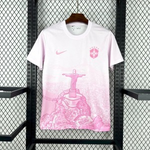 Camisola Brasil Conceito Rosa & Branco 2025-26