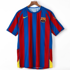 Camisola Barcelona Principal 2005-2006 Retro