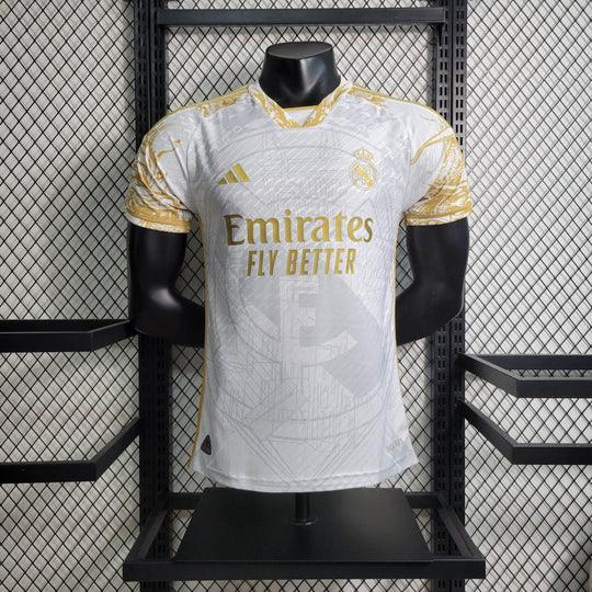 Camisola Real Madrid 2023-2024 Edição Limitada Dourada