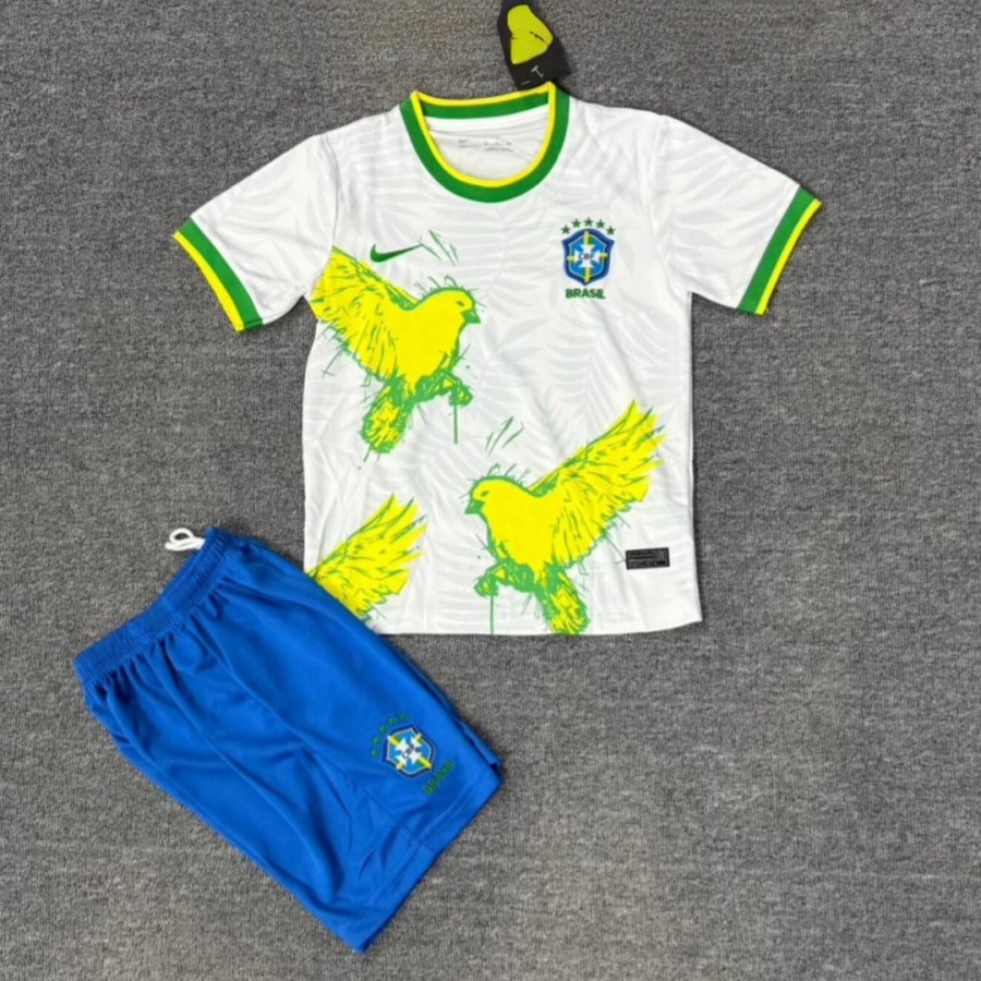Camisola Brasil 25/26 Criança Especial Bird White