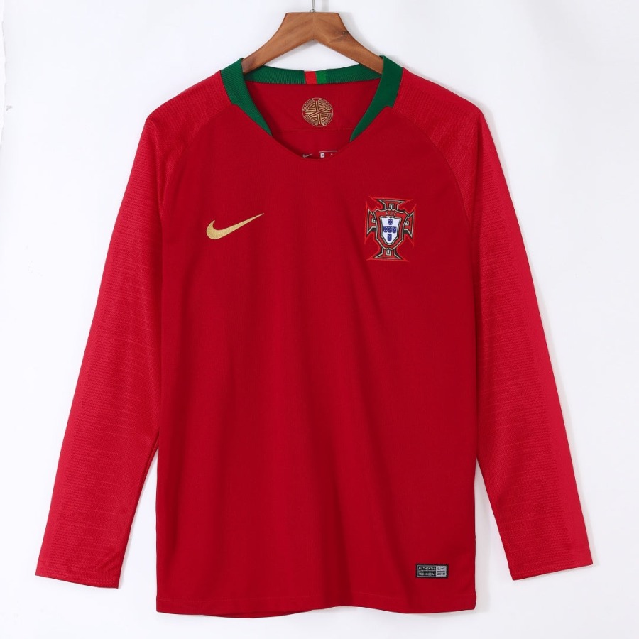 82966edd2e2ebc7da5d80babefbc126f.jpg Camisola Portugal Principal Mangas Compridas 2018 Retro