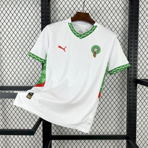 Camisola Marrocos Alternativa Branca CAN 2025-26