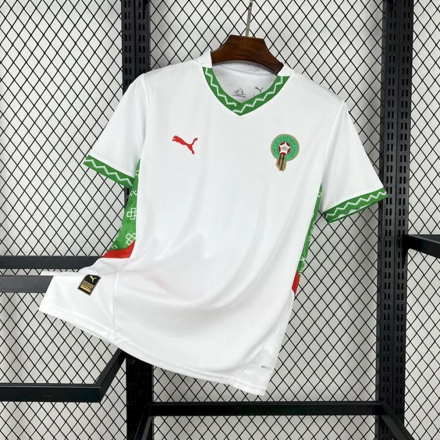 Camisola Marrocos Alternativa Branca CAN 2025-26