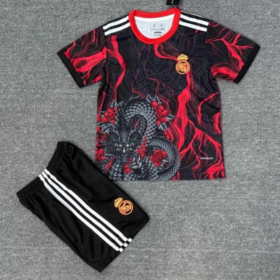 Camisola Real Madrid 25/26 Criança Vermelha Especial