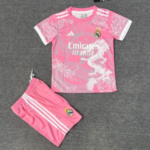 Camisola Real Madrid 25/26 Criança Dragão Rosa