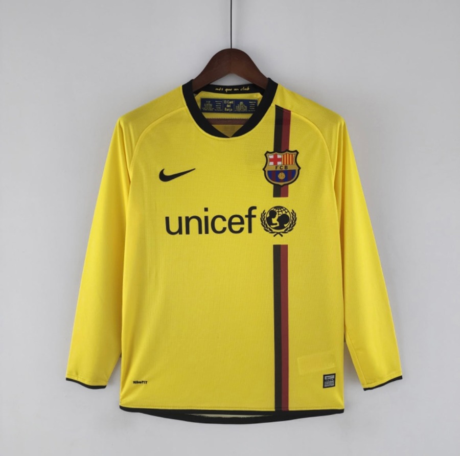 Camisola FC Barcelona 2008/09 Alternativa Mangas Compridas