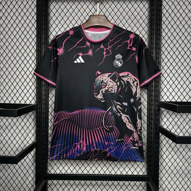 Camisola Real Madrid Preta Rosa Pantera 2024/25