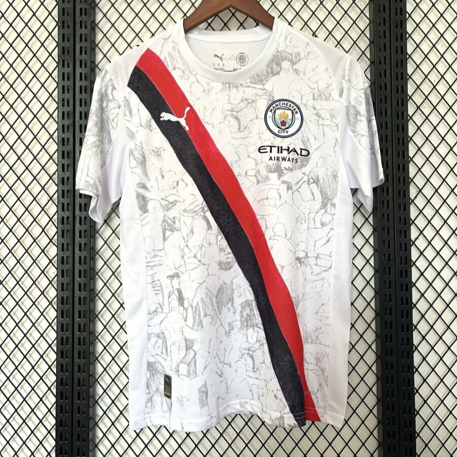Camisola Manchester City Alternativa 2025/26 Branco