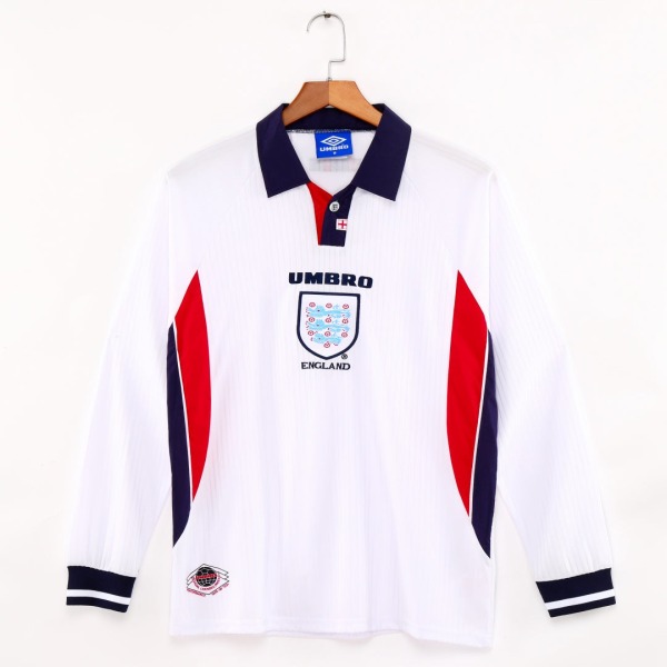 Camisola Inglaterra Principal 1998 Mangas Compridas Retro