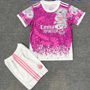 Camisola Real Madrid 25/26 Criança Rosa Edição Especial