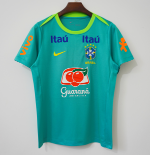 Camisola Brasil Training Verde 2004 Retro