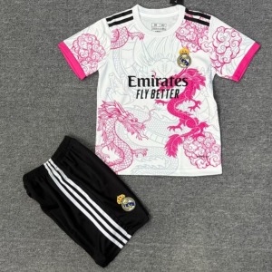 Camisola Real Madrid 25/26 Criança Rosa Dragão