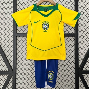 Camisola Brasil Criança Retro 2004