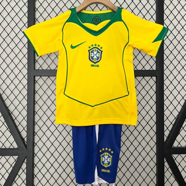 Camisola Brasil Criança Retro 2004