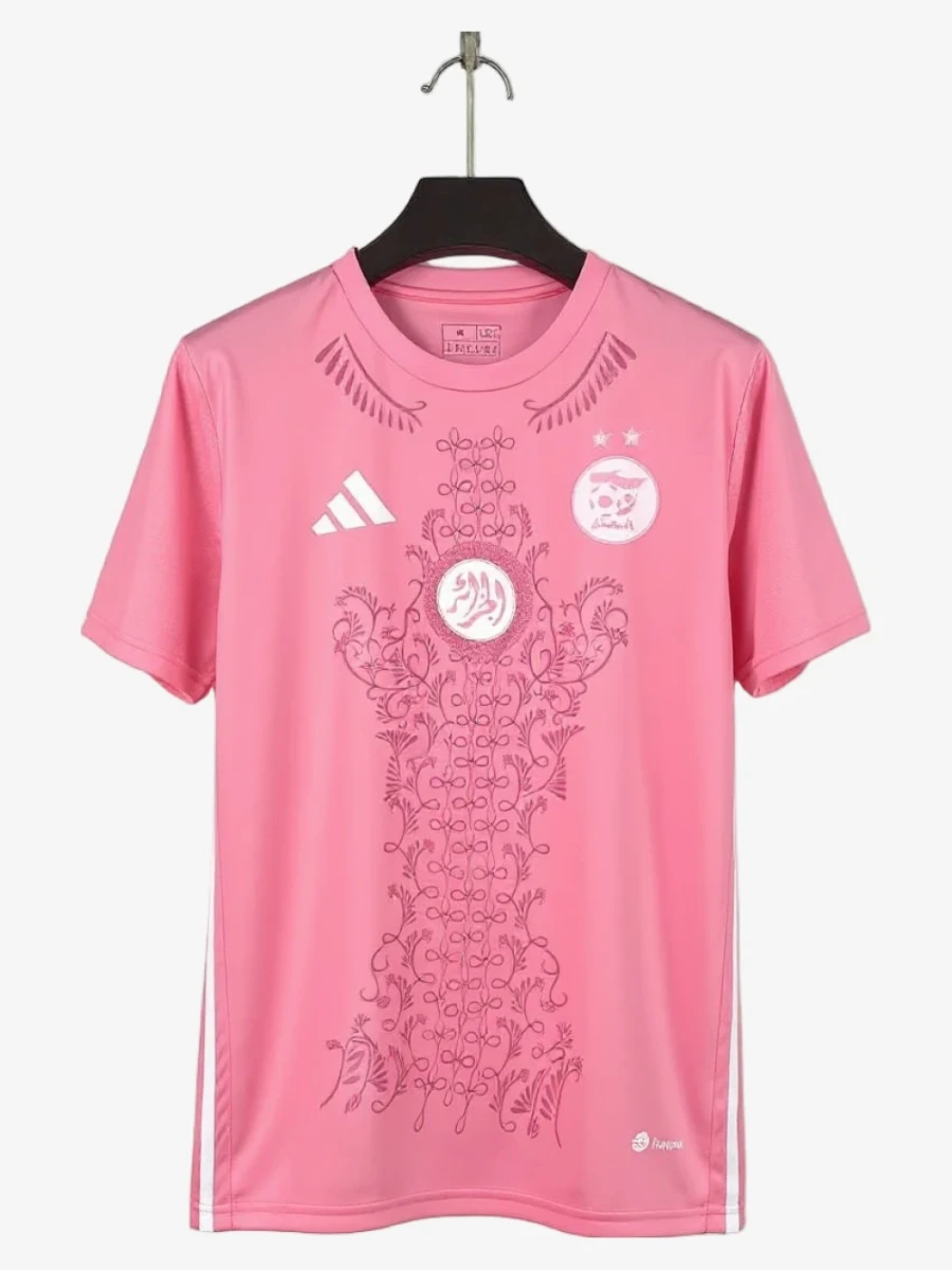Camisola Argélia 2025-2026 Rosa Premium