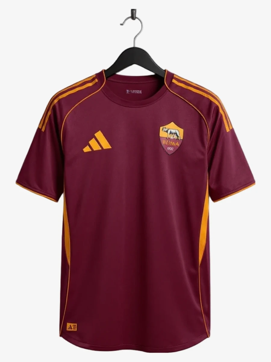 maillot-as-roma-domicile-2025-2026 studio v12 Camisola AS Roma Principal 2025-2026