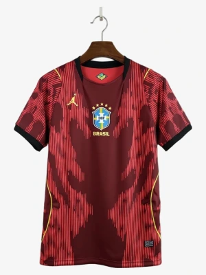 Camisola Brasil 2026 Vermelha Edição Premium