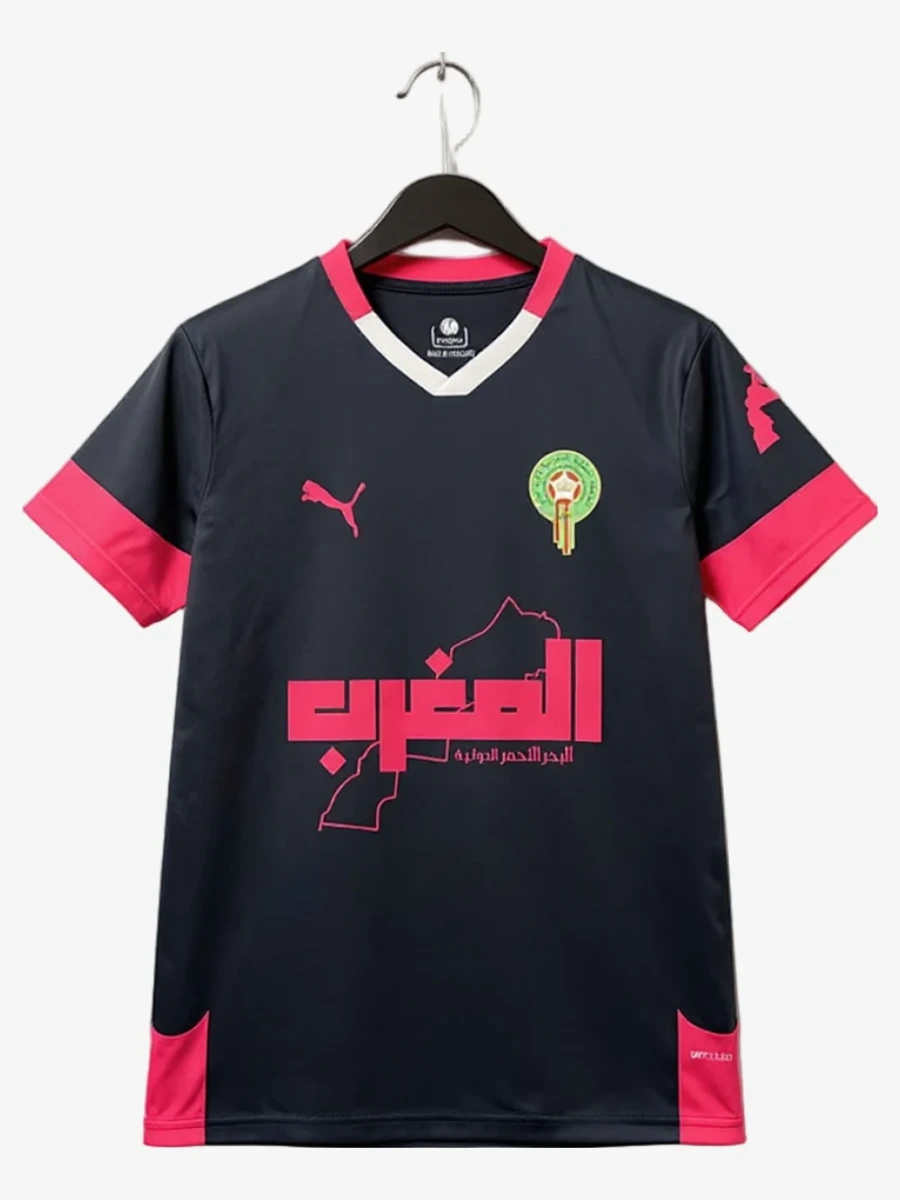 Camisola Concept Marrocos Edição Preto Rosa 2025-2026