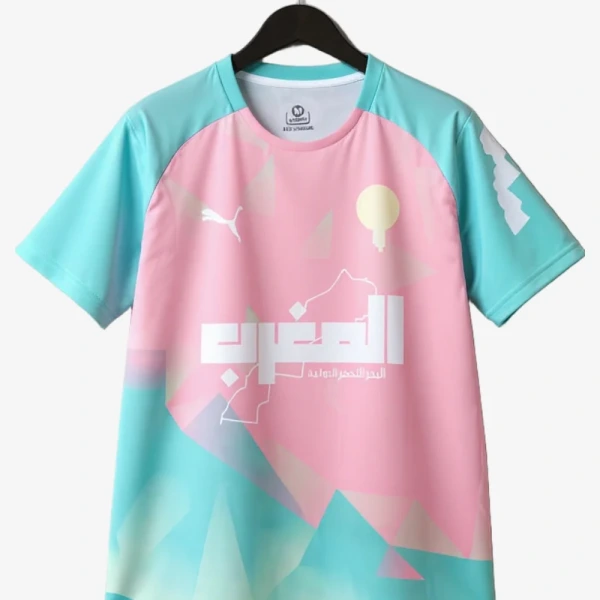 Camisola Concept Marrocos Edição Rosa Azul 2025-2026