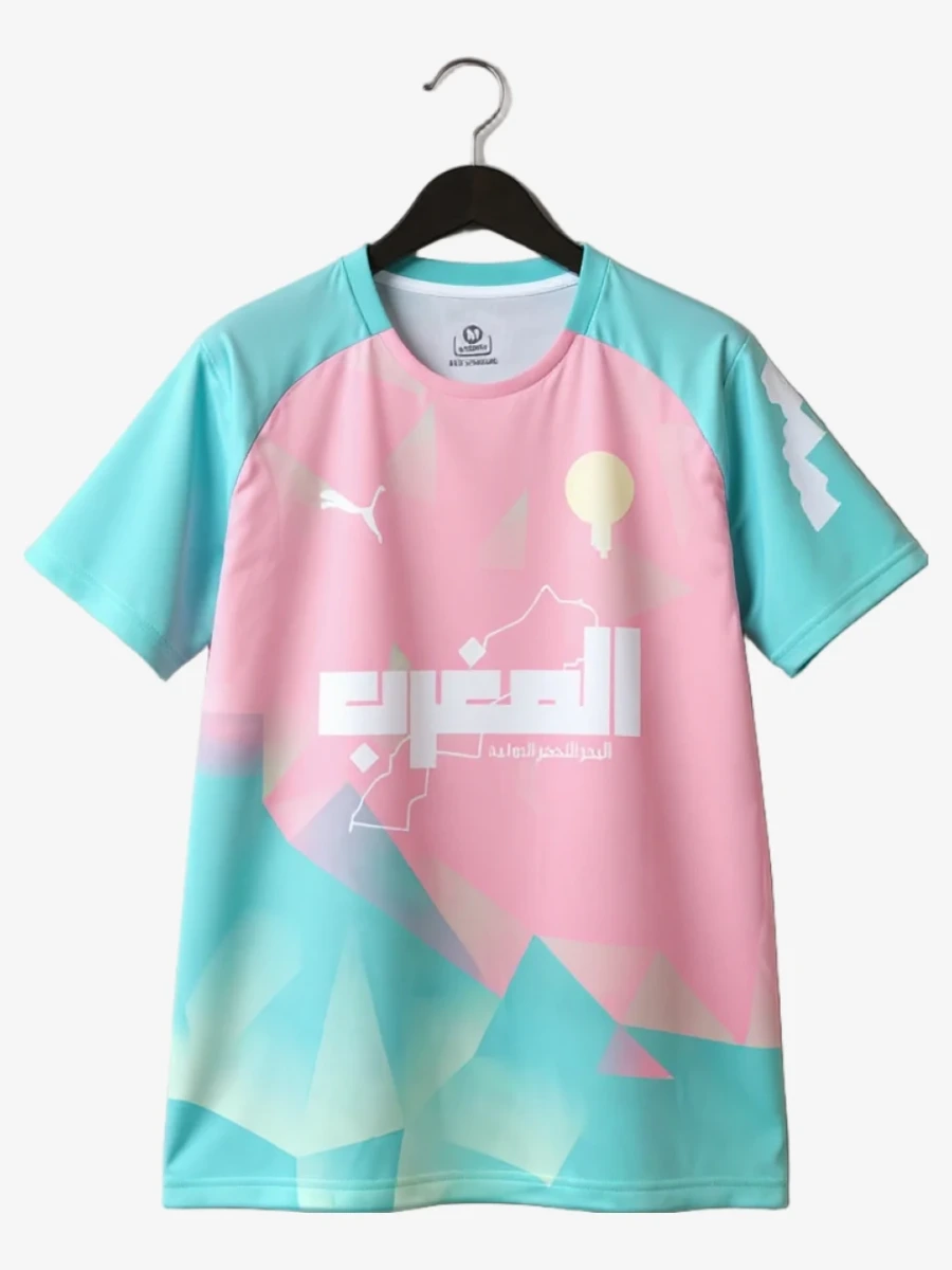 Camisola Concept Marrocos Edição Rosa Azul 2025-2026