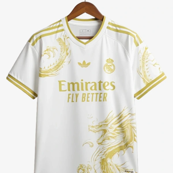 Camisola Concept Real Madrid Edição Especial Dragão Dourado 2024-2025